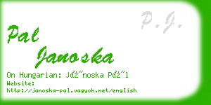pal janoska business card